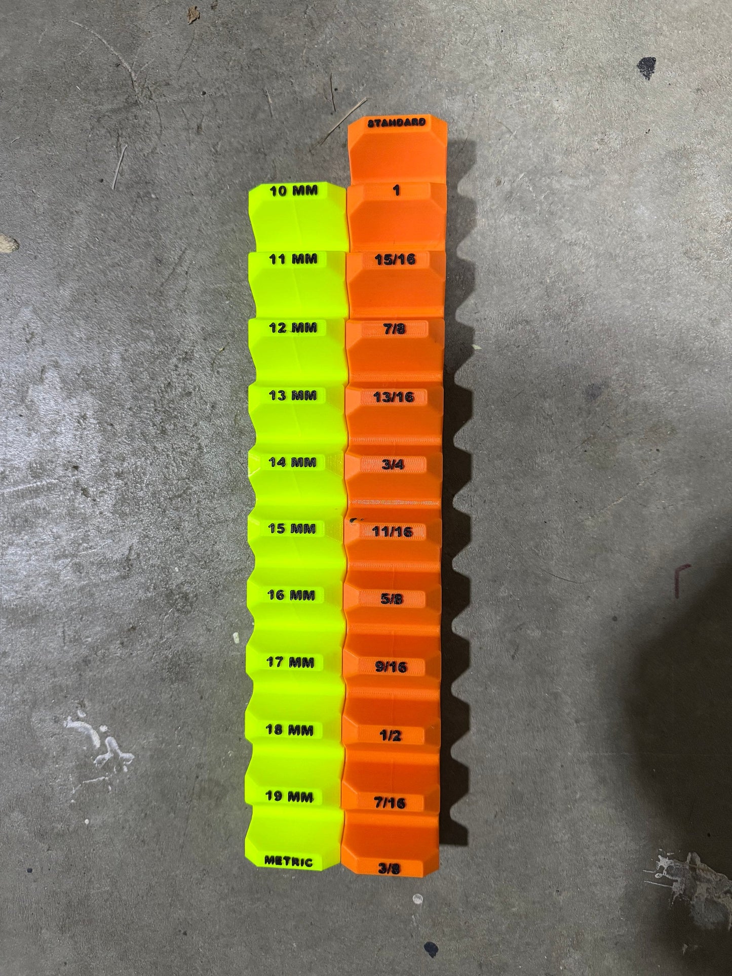 Bend 3DP - Labeled Wrench Set Holders