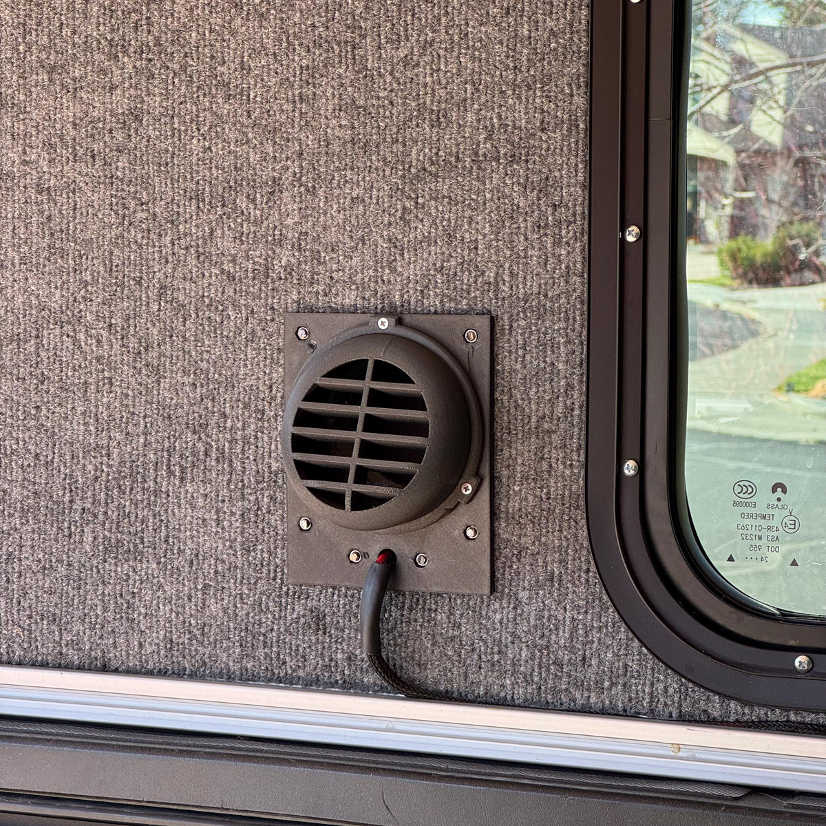 Diesel Heater Wall Port – Exterior Exhaust Pass-Through for Campers & Trailers