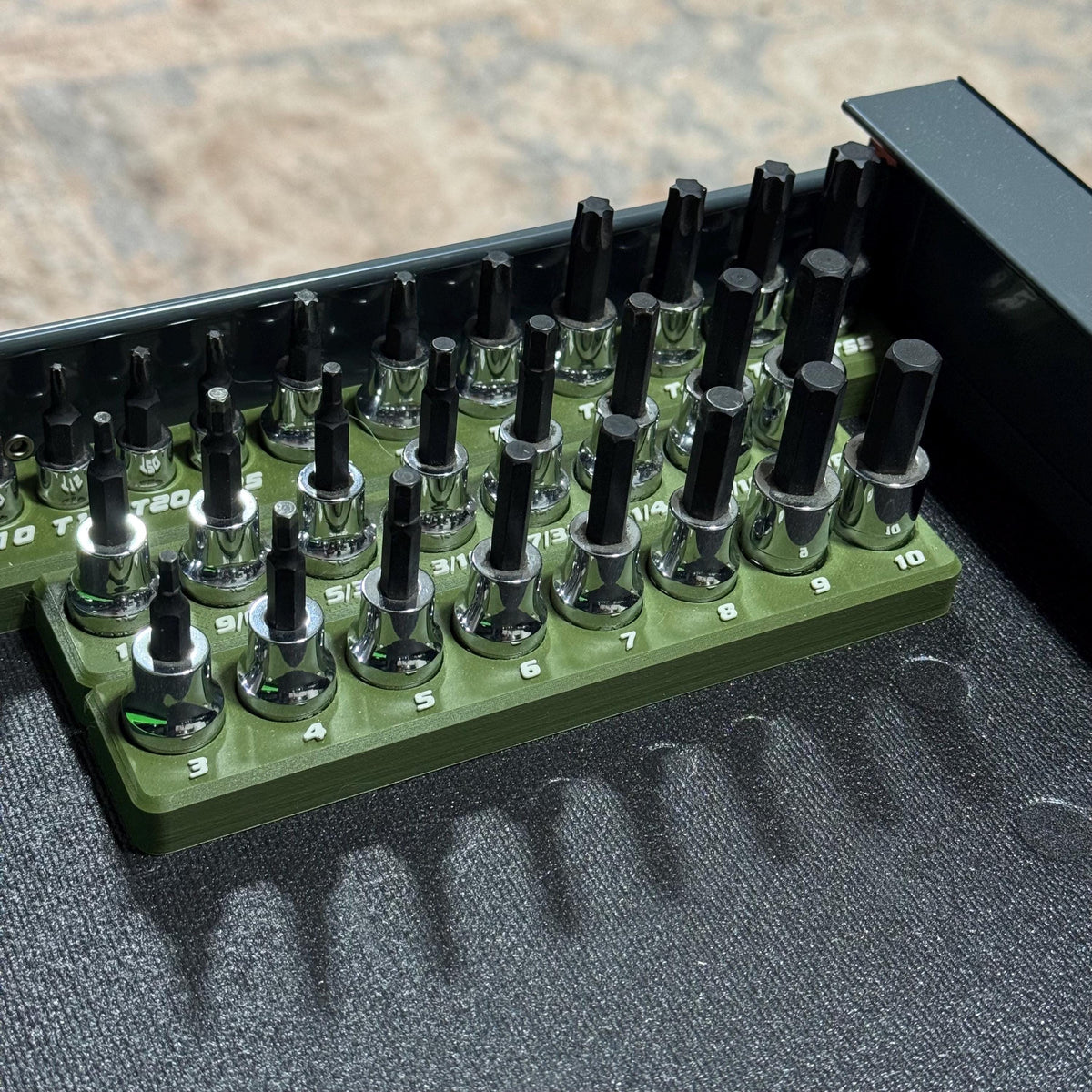 Magnetic Allen Bit Holder – Hex Bit Socket Organizer for Mechanics