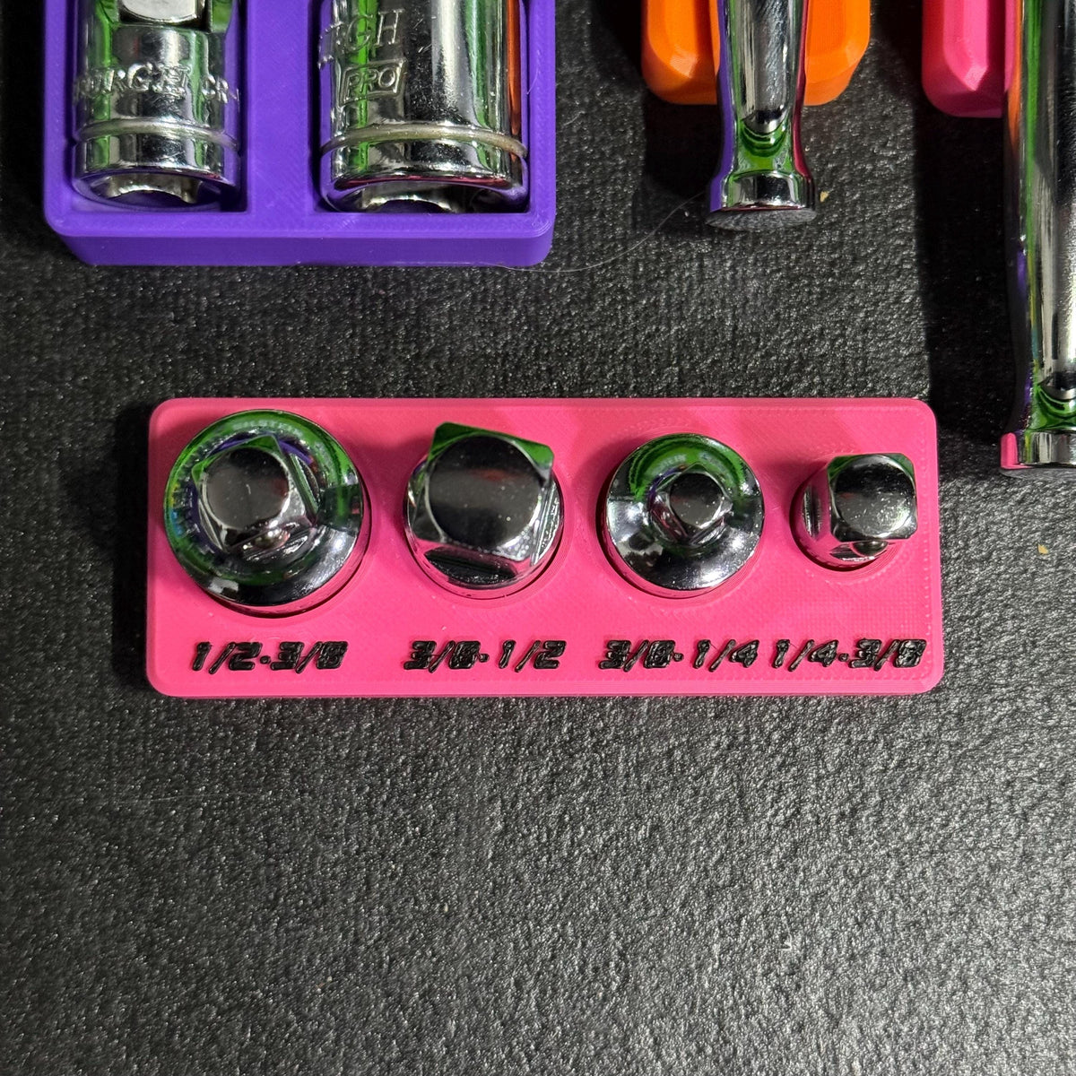 Magnetic Socket Adapter Holder β Adapter Set Organizer for Toolboxes