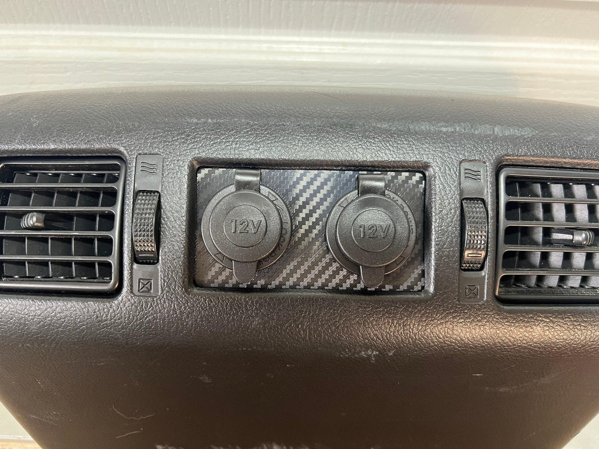 Toyota Tundra Center Console Dual 12V Replacement Panel 2014-2021 Tundra Crewmax
