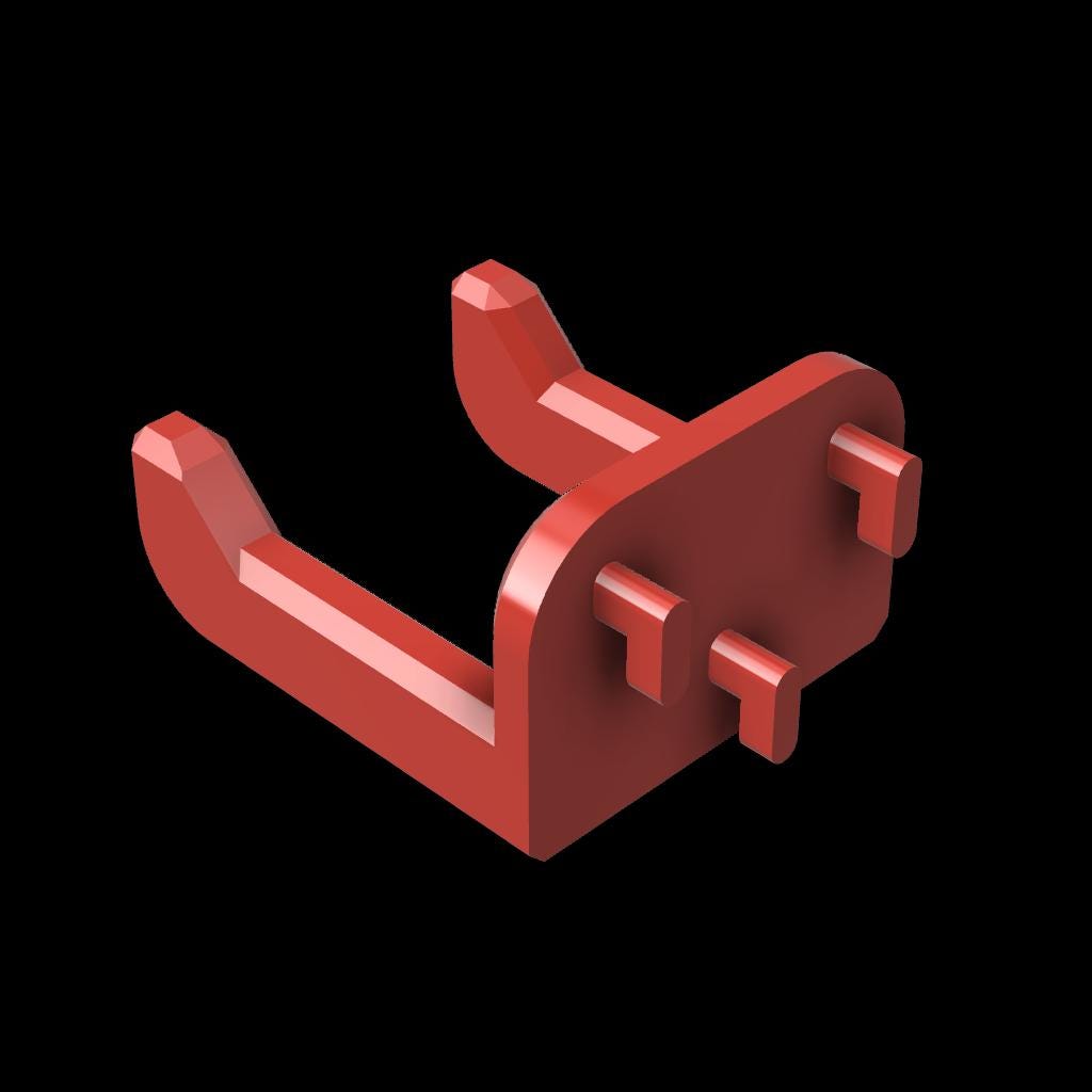 Bend 3DP - Wall Control / Skadis / Wall Mounted Hammer Holder