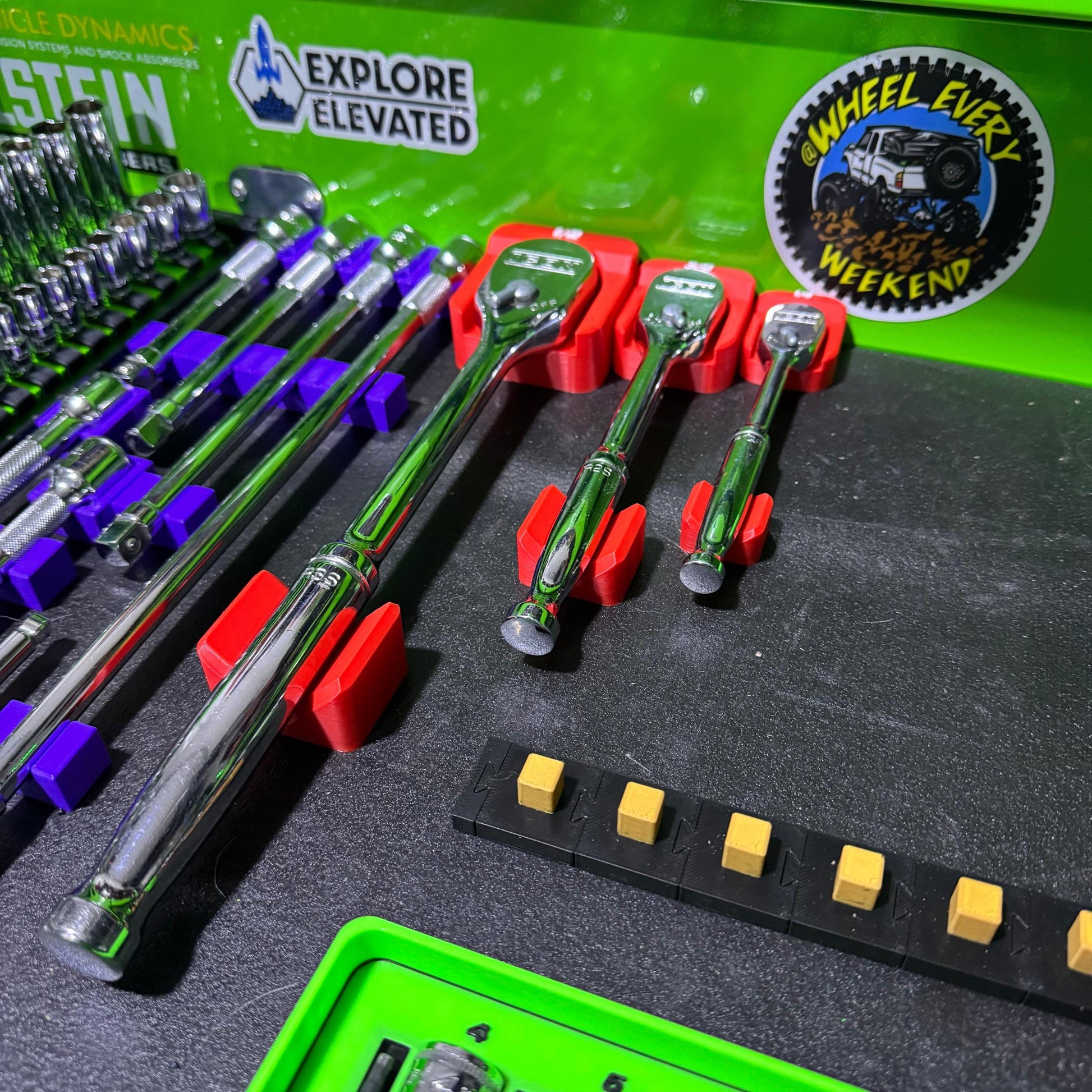 Magnetic Ratchet Holder – Slim Low-Profile Ratchet Organizer