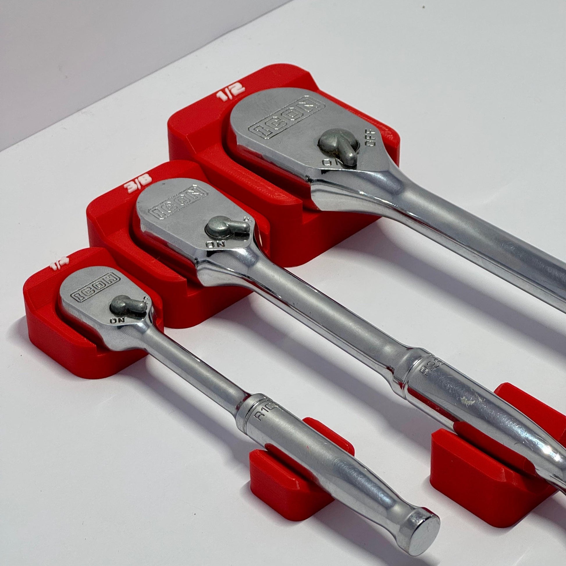 Magnetic Ratchet Holder – Slim Low-Profile Ratchet Organizer