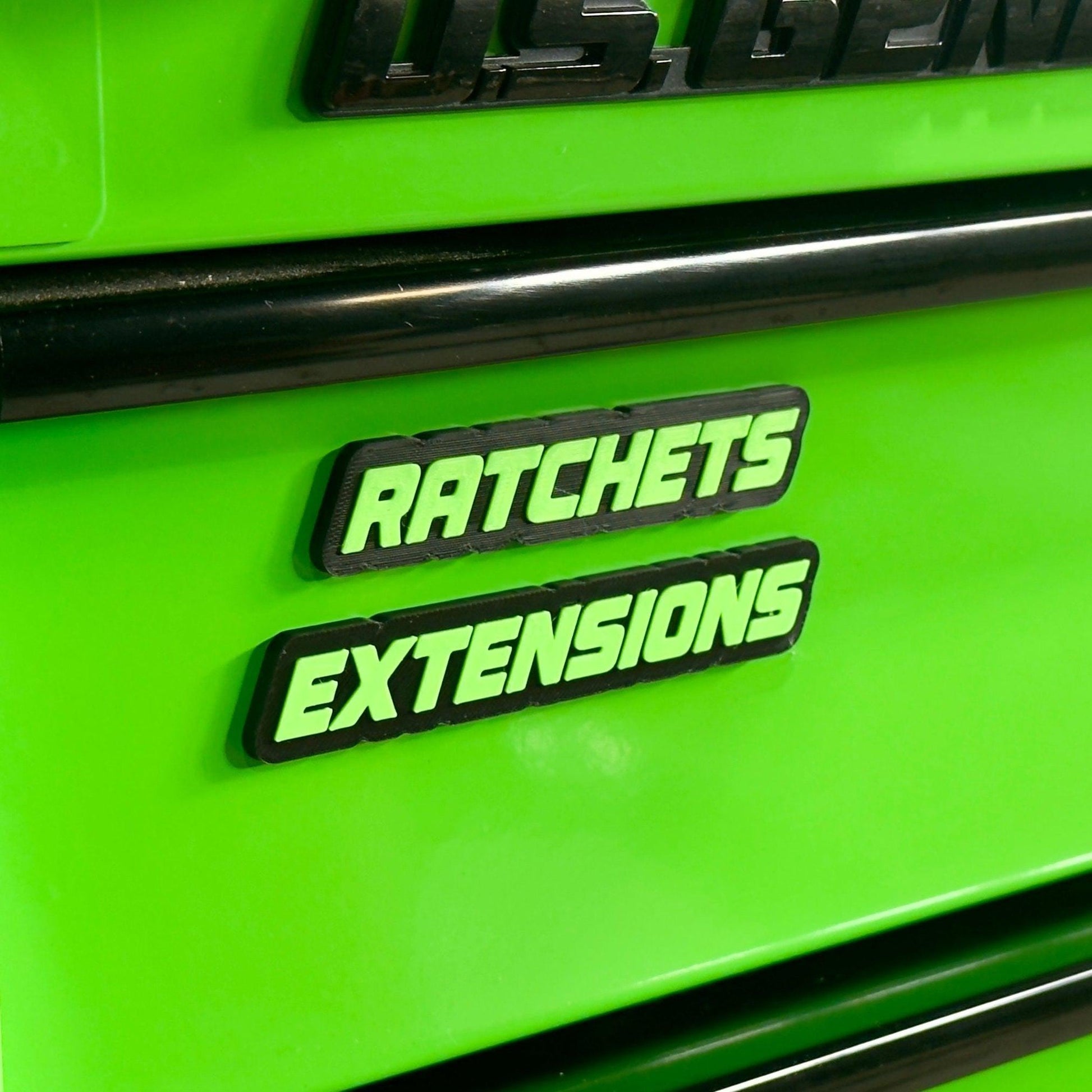 Magnetic Toolbox Labels – REGULAR SIZE - Custom Tool Labels for Mechanics (10 Pack)