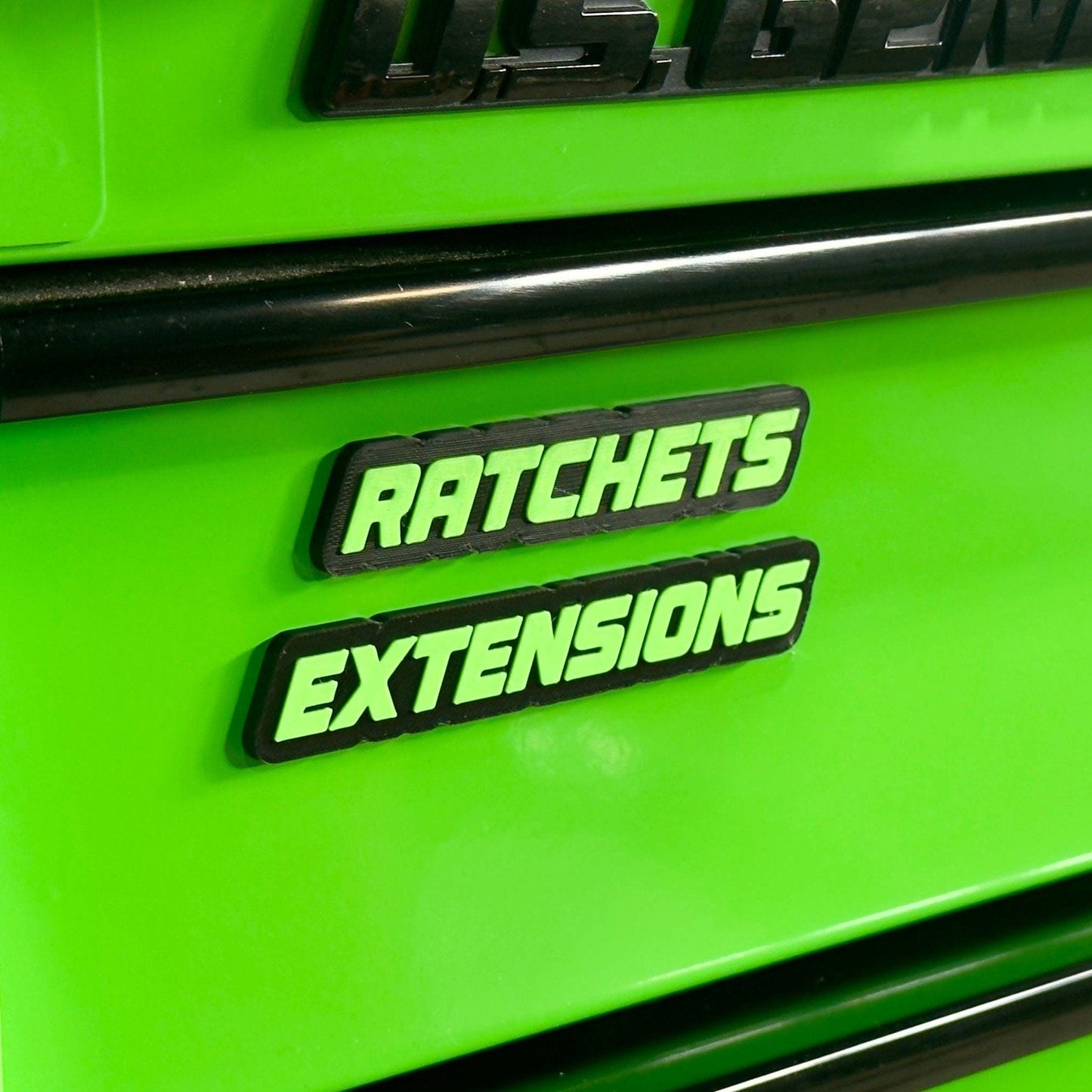 Bend 3DP - (SMALL SIZE) (Single Label) Personalized Toolbox Magnetic Labels
