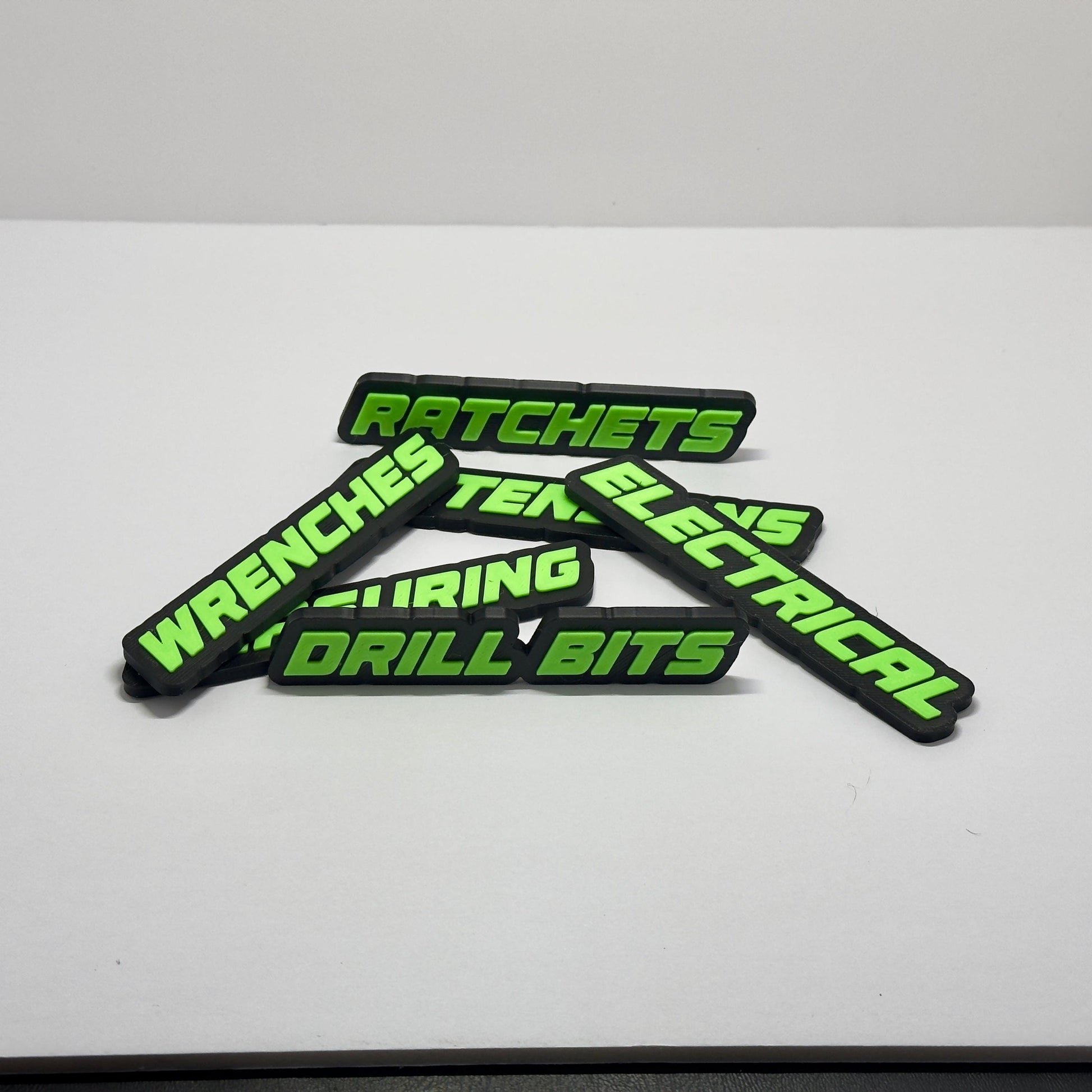 Bend 3DP - (SMALL SIZE) (Single Label) Personalized Toolbox Magnetic Labels