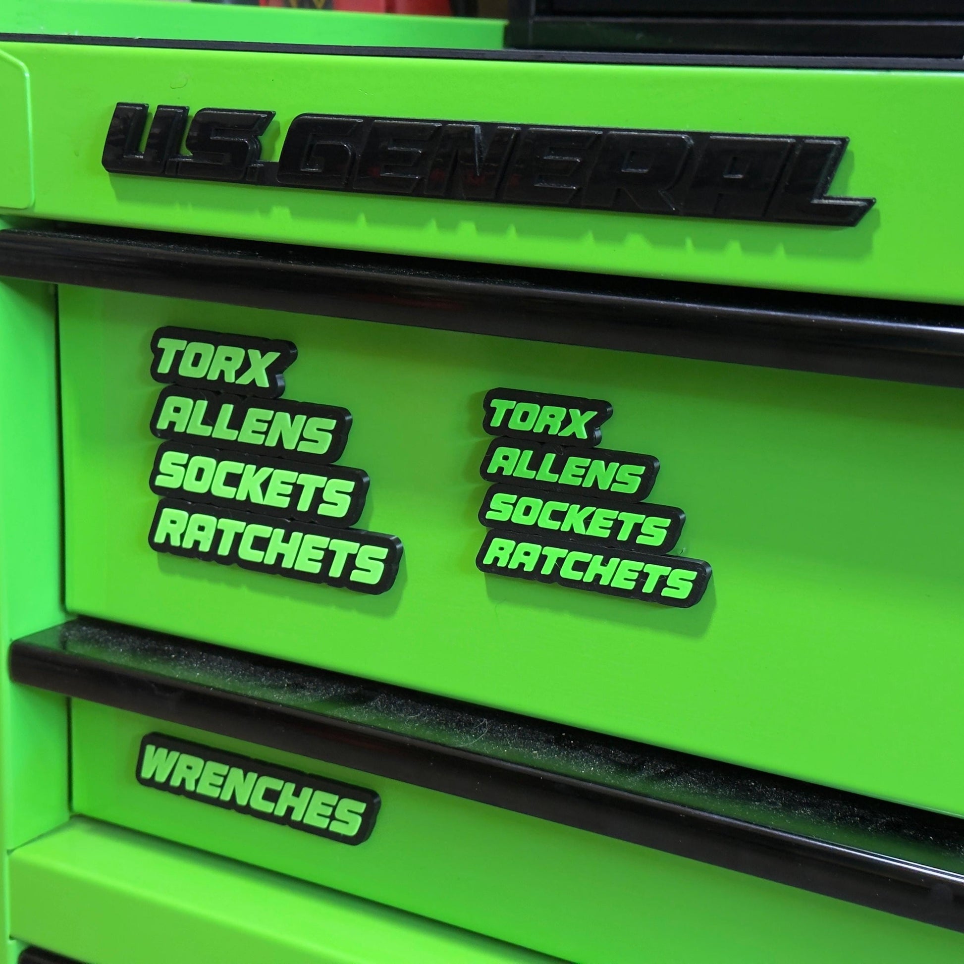 Bend 3DP - (SMALL SIZE) (Single Label) Personalized Toolbox Magnetic Labels