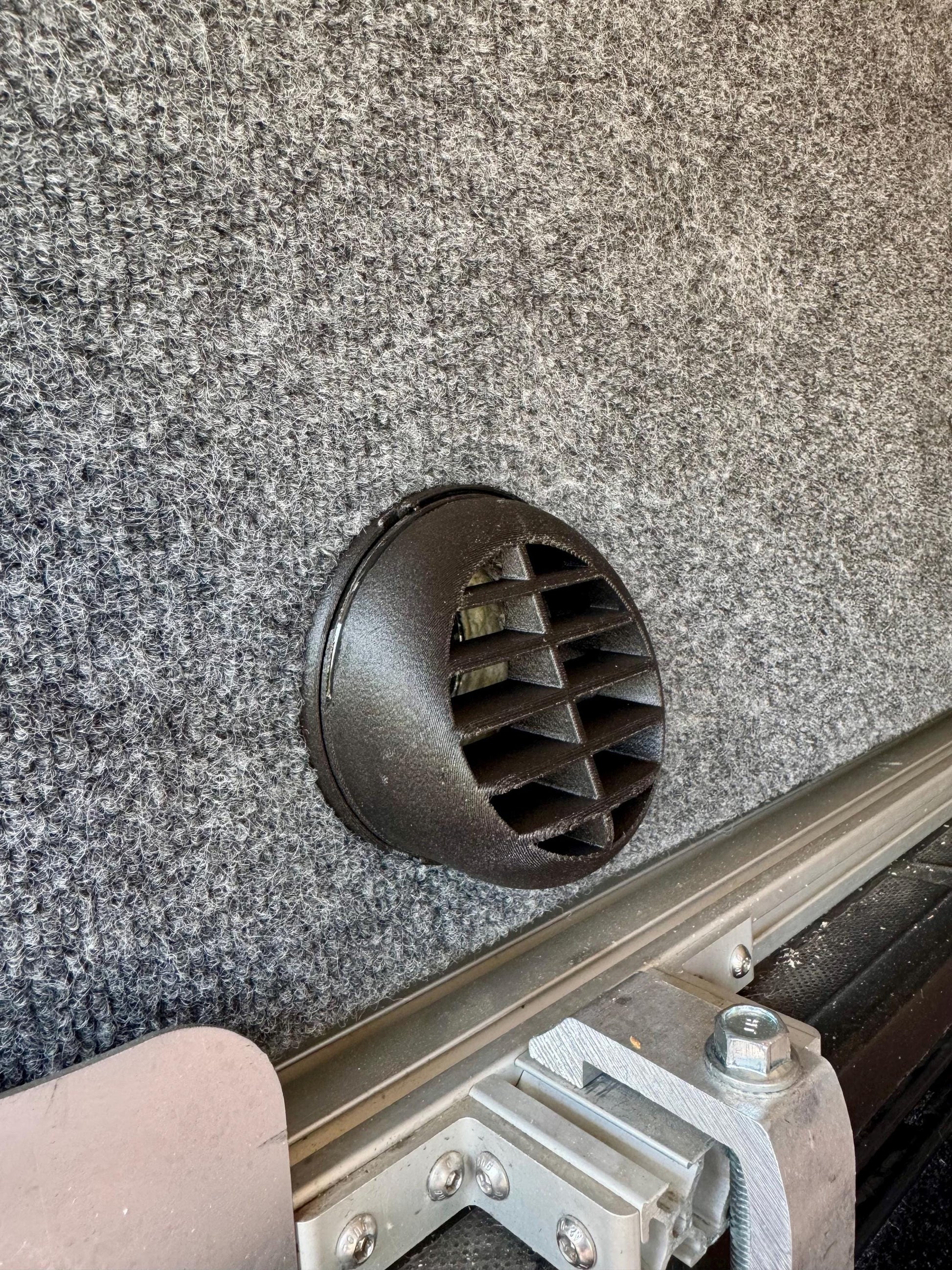 Diesel Heater Wall Port | Portable Camper Heater Pass Through | RV, Cargo Trailer & Van Wall Mount | Overland Camping | Ice Fishing Shelter