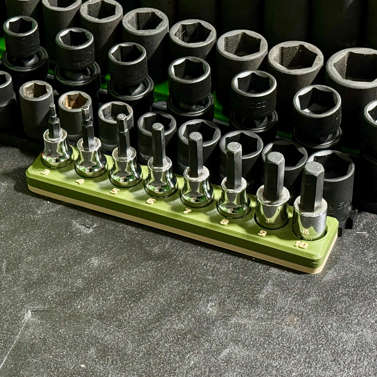 Magnetic Allen Bit Holder – Hex Bit Socket Organizer for Mechanics