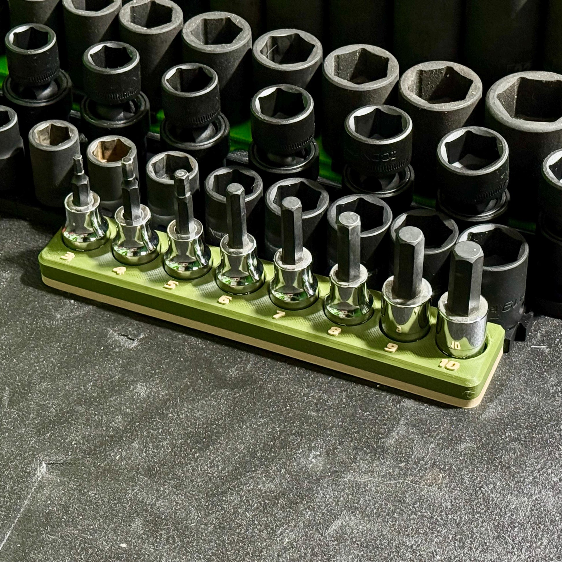 Magnetic Allen Bit Holder – Hex Bit Socket Organizer for Mechanics