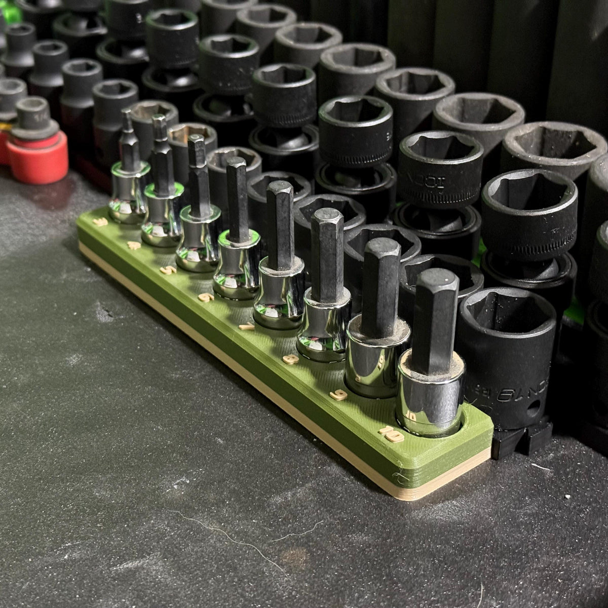 Magnetic Allen Bit Holder – Hex Bit Socket Organizer for Mechanics