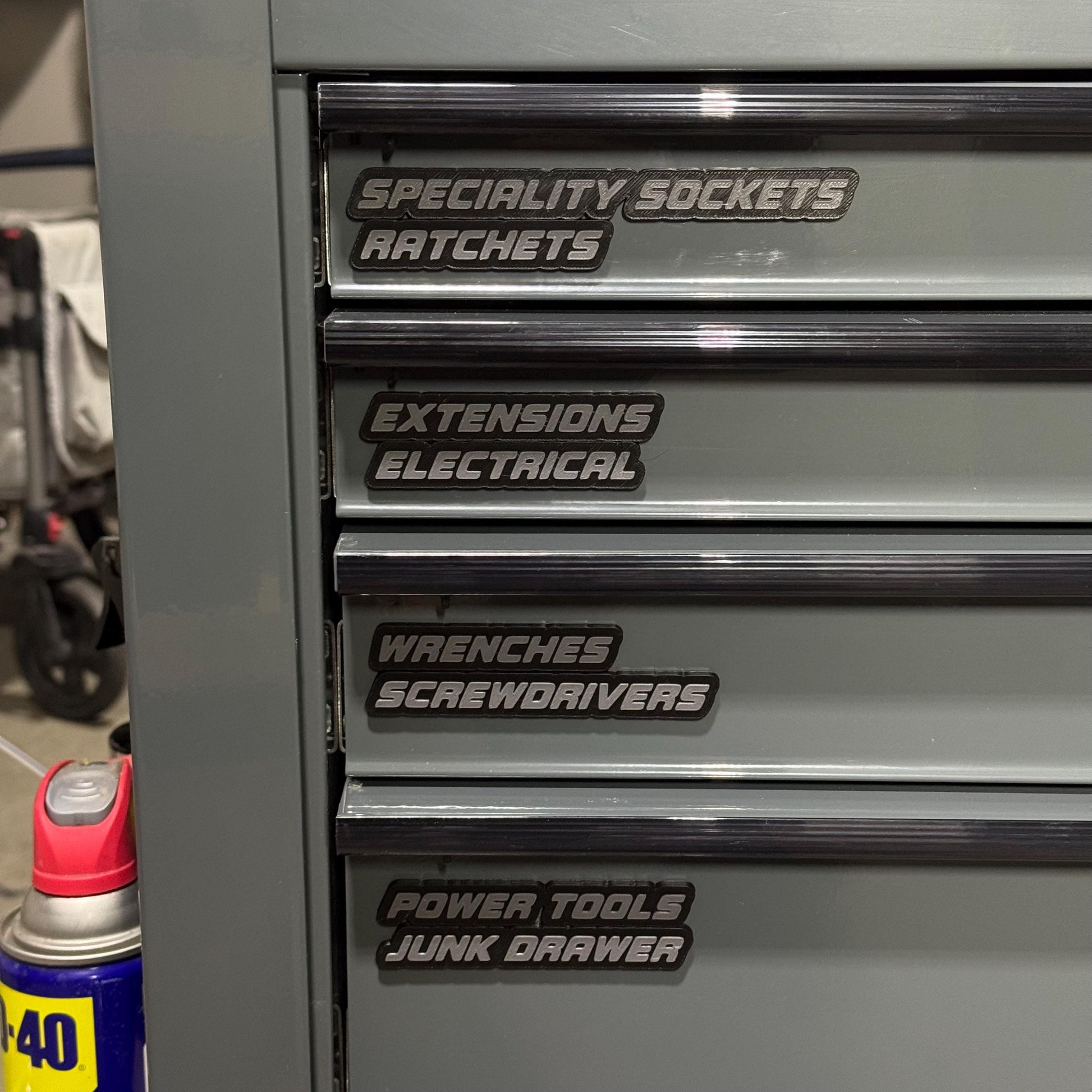 Magnetic Toolbox Labels – SMALL SIZE - Custom Tool Labels (10 Pack)