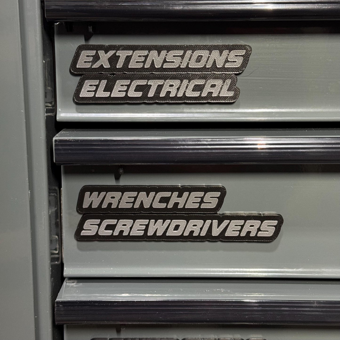 Magnetic Toolbox Labels – SMALL SIZE - Custom Tool Labels (10 Pack)