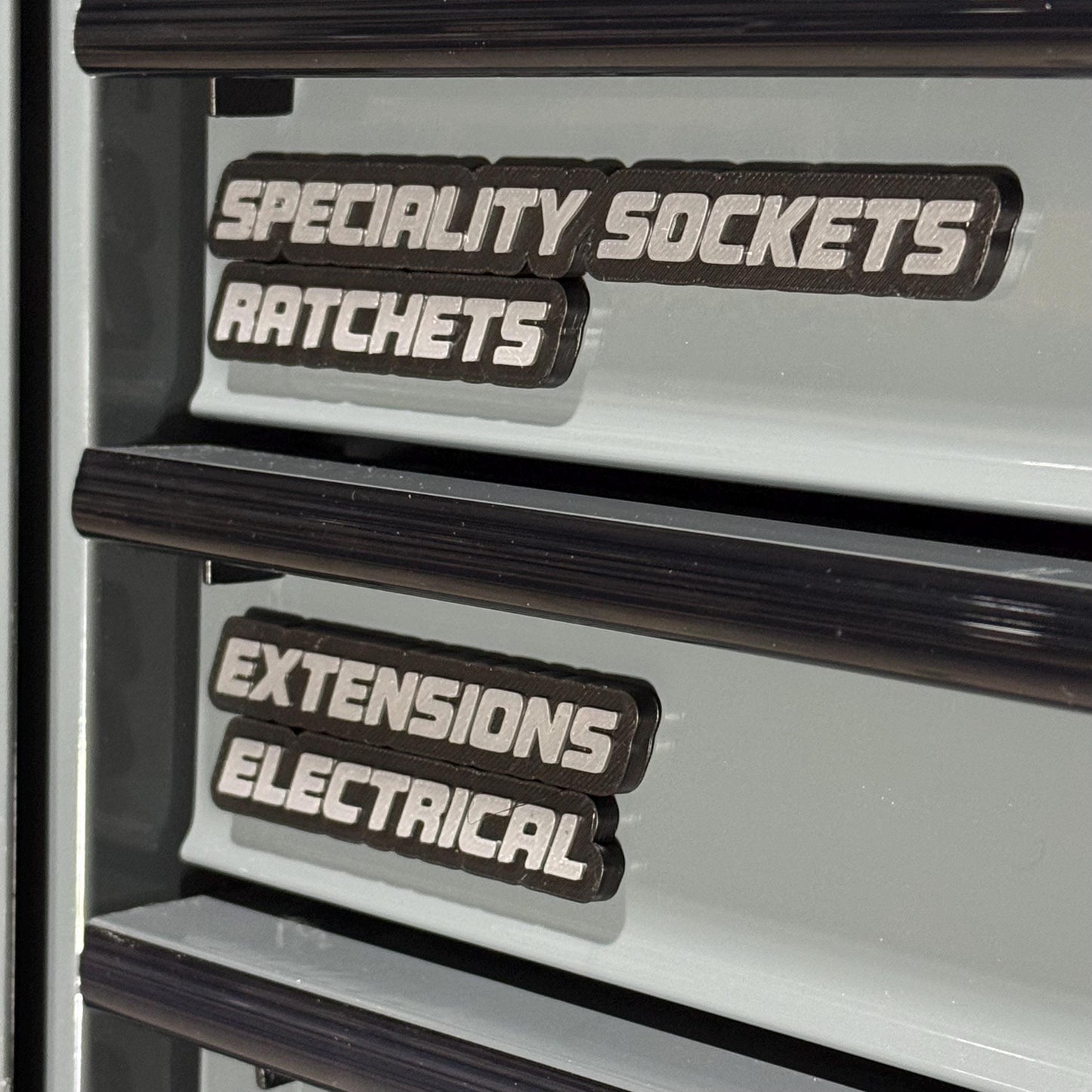 Magnetic Toolbox Labels – SMALL SIZE - Custom Tool Labels (10 Pack)
