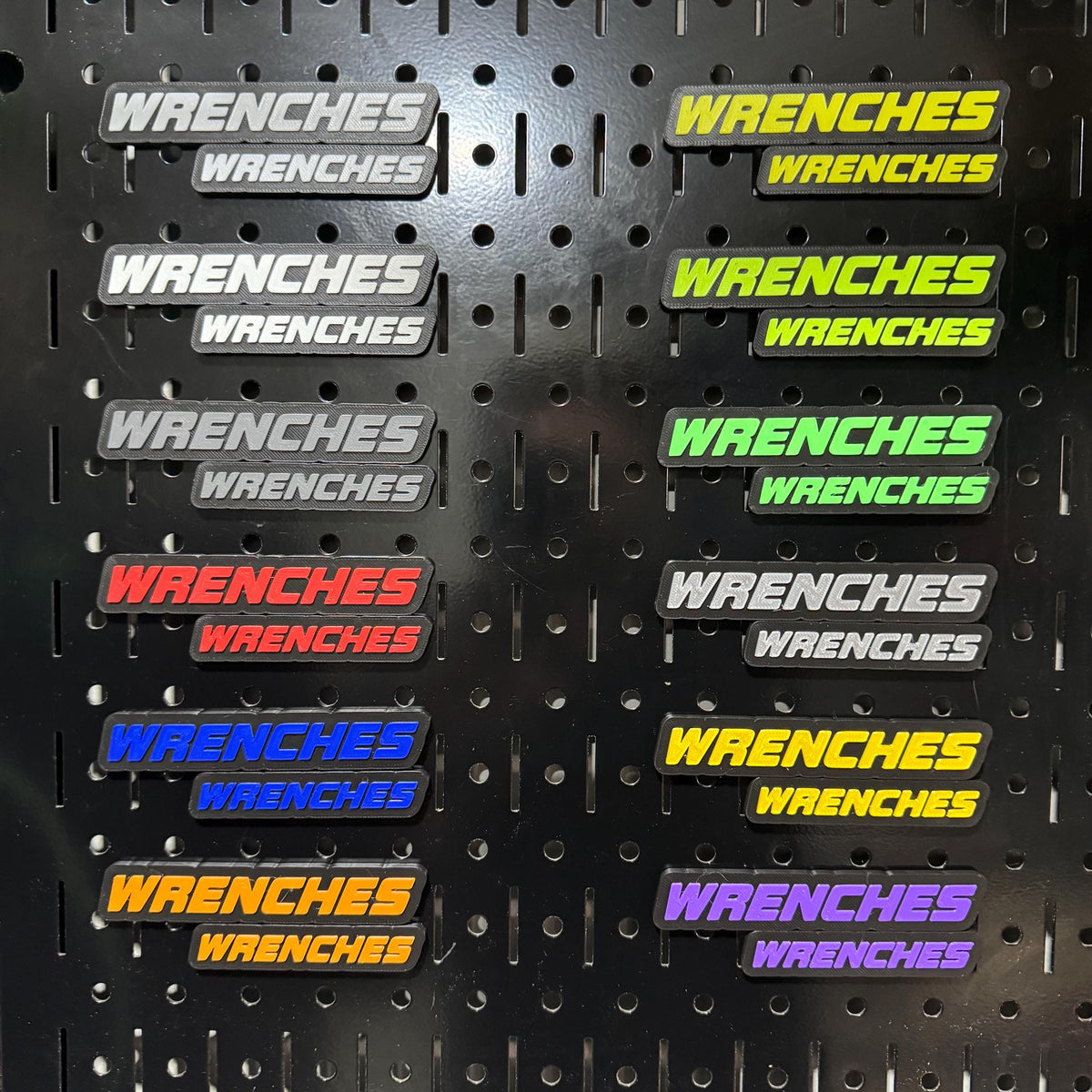 Custom Magnetic Toolbox Labels (The Standard) | 10 Pack Tool Drawer Labels | Personalized Tool Chest Organizer | Regular or Small