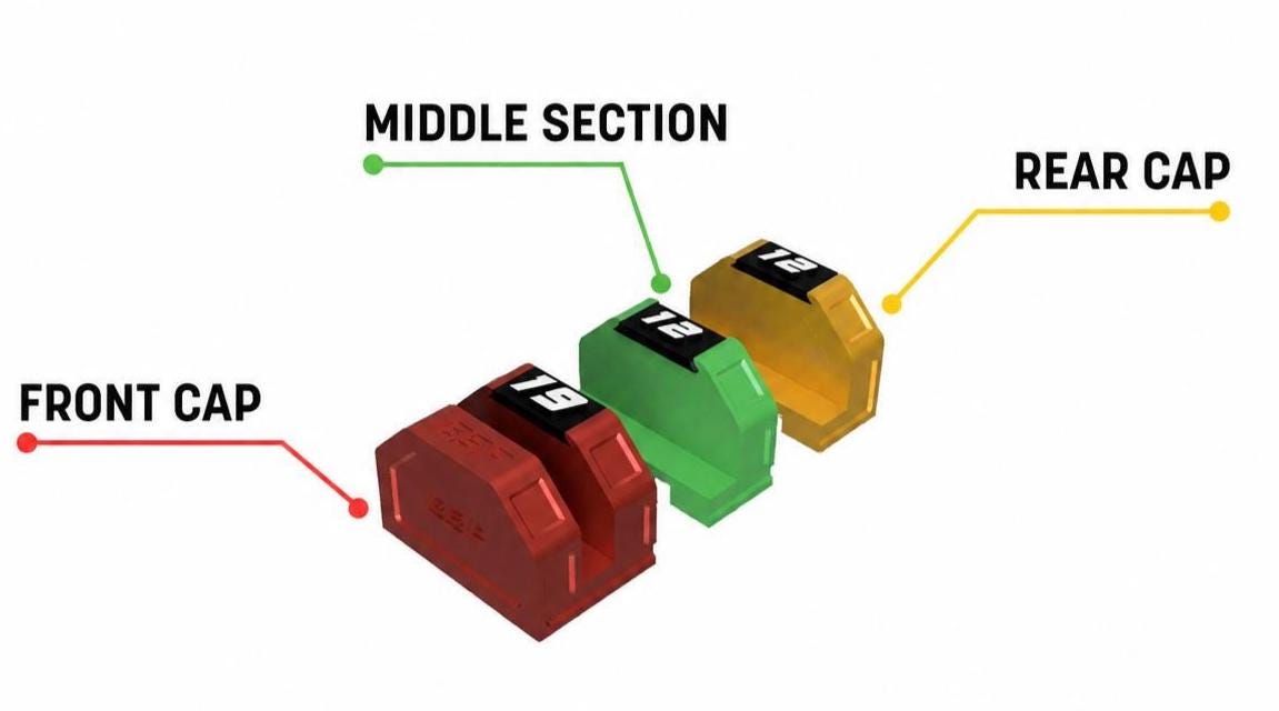 Modular Magnetic Wrench Holder | High Visibility Wrench Organizer | SAE & Metric Toolbox Drawer Storage