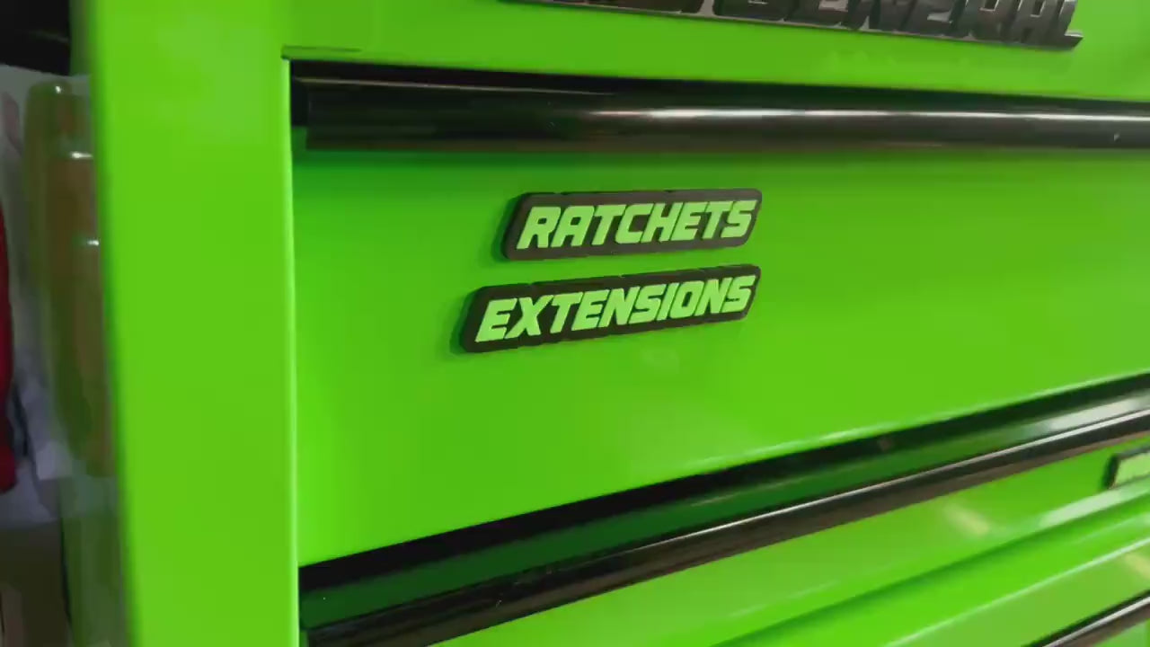 Bend 3DP - (SMALL SIZE) (Single Label) Personalized Toolbox Magnetic Labels