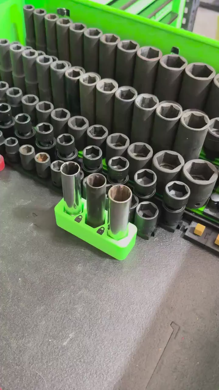 Magnetic Wheel Lock Key Holder – Wheel Lock Socket Organizer for Toolboxes