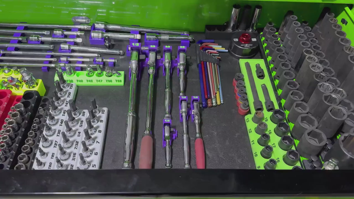 Magnetic Ratchet Holder – Modular Ratchet Organizer for Toolboxes