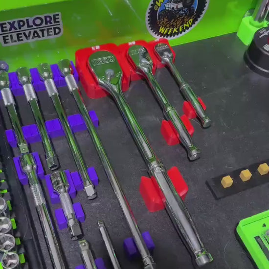 Magnetic Ratchet Holder – Slim Low-Profile Ratchet Organizer