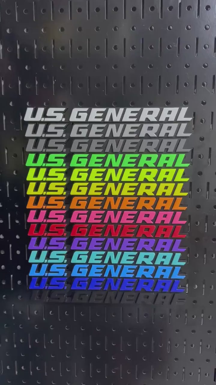 Harbor Freight Toolbox Logo Plate – Magnetic US General Logo Badge